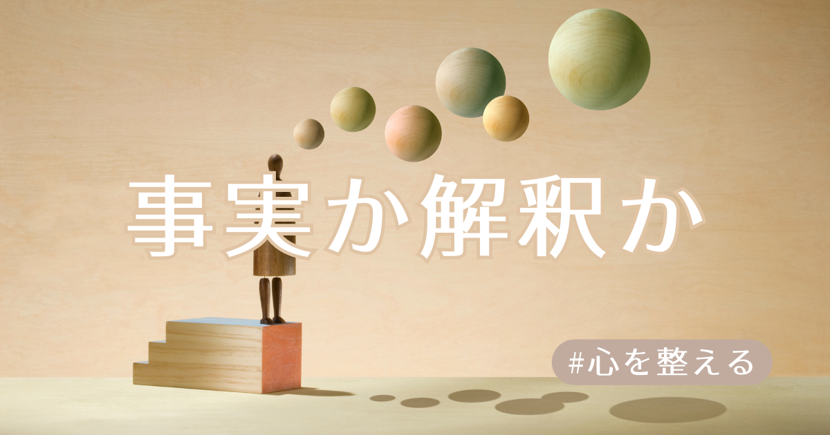 事実か解釈か